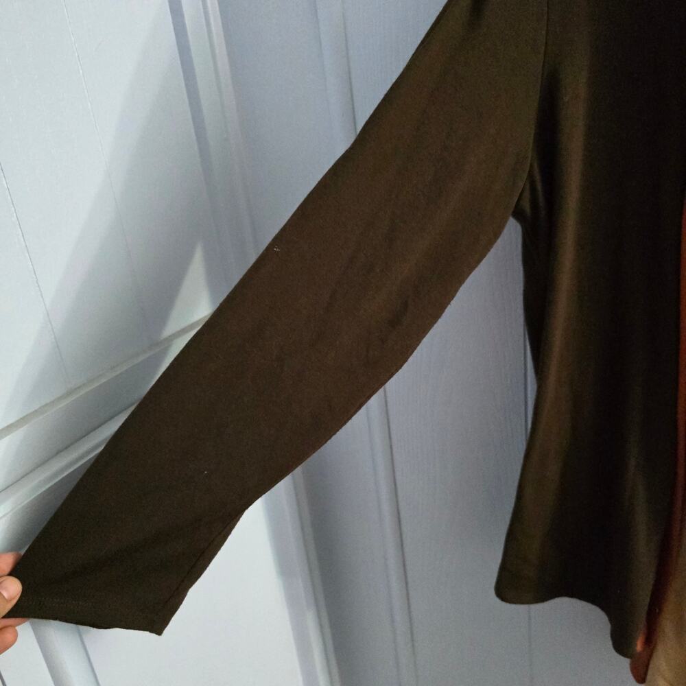 Antthony Boho Patchwork Drape Cardigan Size Xl La… - image 2